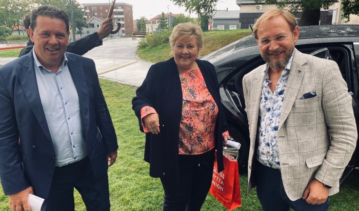 Statsminister Erna Solberg på Næringsforeningens Hagefest.