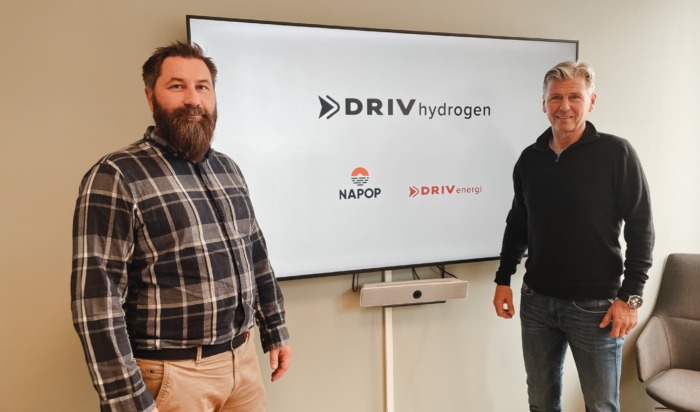 Energiselskapet DRIV energi og hydrogenselskapet NAPOP etablerer DRIV hydrogen